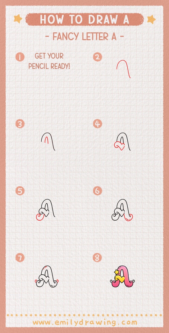 how to draw a fancy letter a pinterest pin